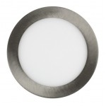 Downlight panel LED Redondo 225mm Niquel 18W